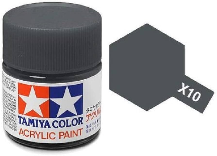 Tamiya X-10 Gunmetal Acrylic Paint (10ml)