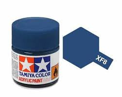 Tamiya XF-8 Flat Blue Acrylic Paint (10ml)