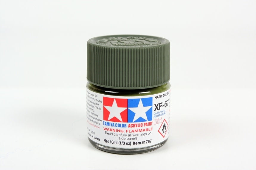 Tamiya XF-67 Flat Nato Green Acrylic Paint (10ml)