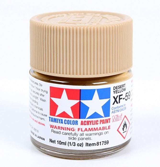 Tamiya XF-59 Flat Desert Yellow Acrylic Paint (10ml)