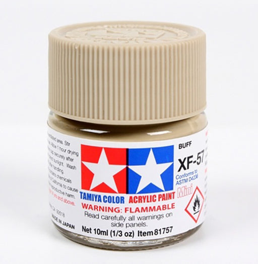 Tamiya XF-57 Flat Buff Acrylic Paint (10ml)