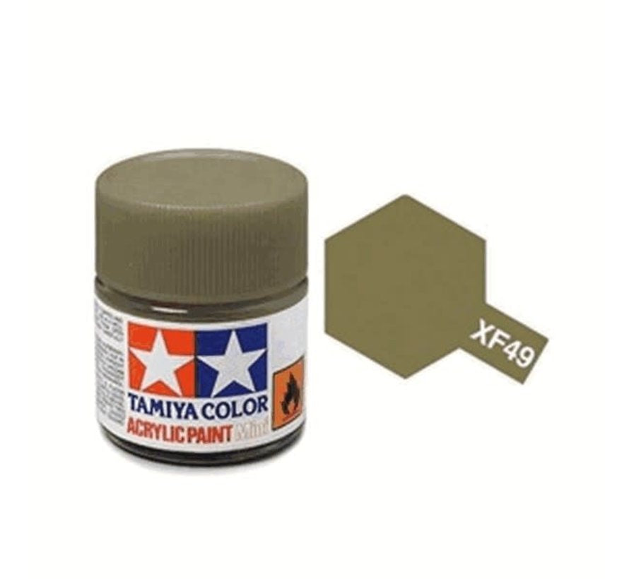 Tamiya XF-49 Flat Khaki Acrylic Paint (10ml)