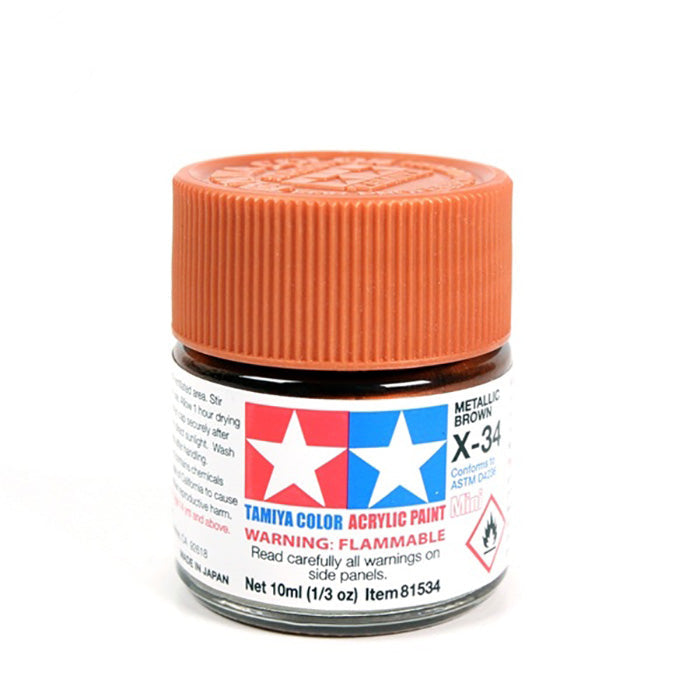 Tamiya X-34 Metallic Bronze Acrylic Paint (10ml)