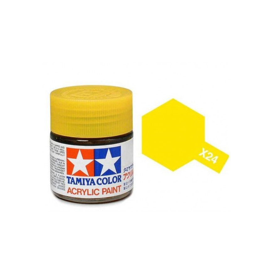Tamiya X-24 Clear Yellow Acrylic Paint (10ml)