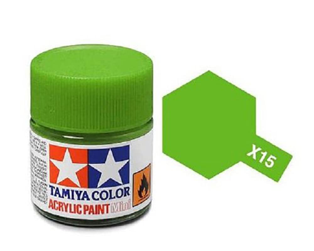 Tamiya X-15 Light Green Acrylic Paint (10ml)