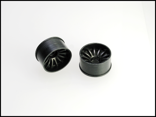 216BR1 PN Racing Mini-Z 2WD Machine Cut 16 Spoke Rear Wheel R1 Black