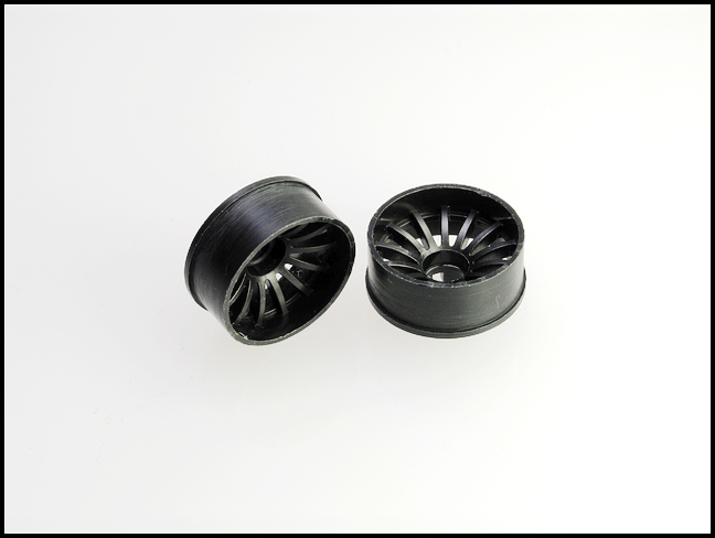 216BF3 PN Racing Mini-Z 2WD Machine Cut 16 Spoke Front Wheel F3 Black