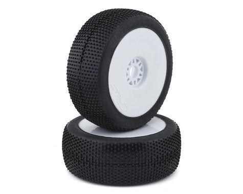 PRO9041233 Proline 1/8 Hole Shot 2.0 S3 Front/Rear Buggy Tires Mounted 17mm White (2)