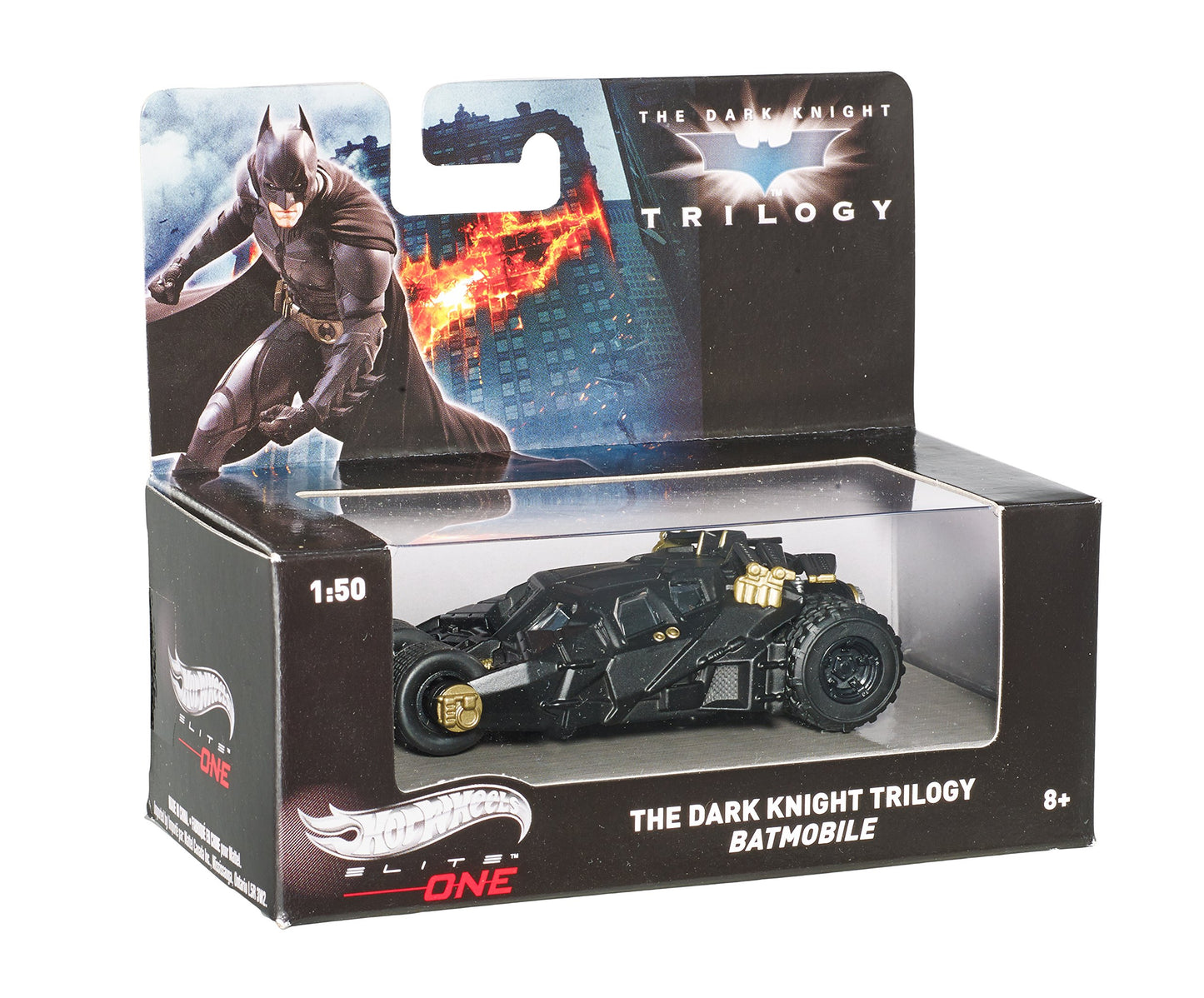 HE HotWheels Elite One 1:50 The Dark Knight Trilogy Batmobile
