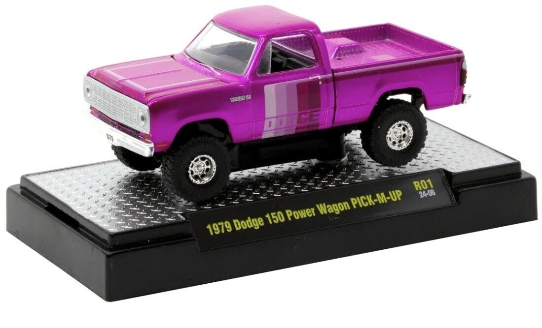 M2 Machines Pink Chrome Series 1979 Dodge 150 Power Wagon PICK-EM-UP HE
