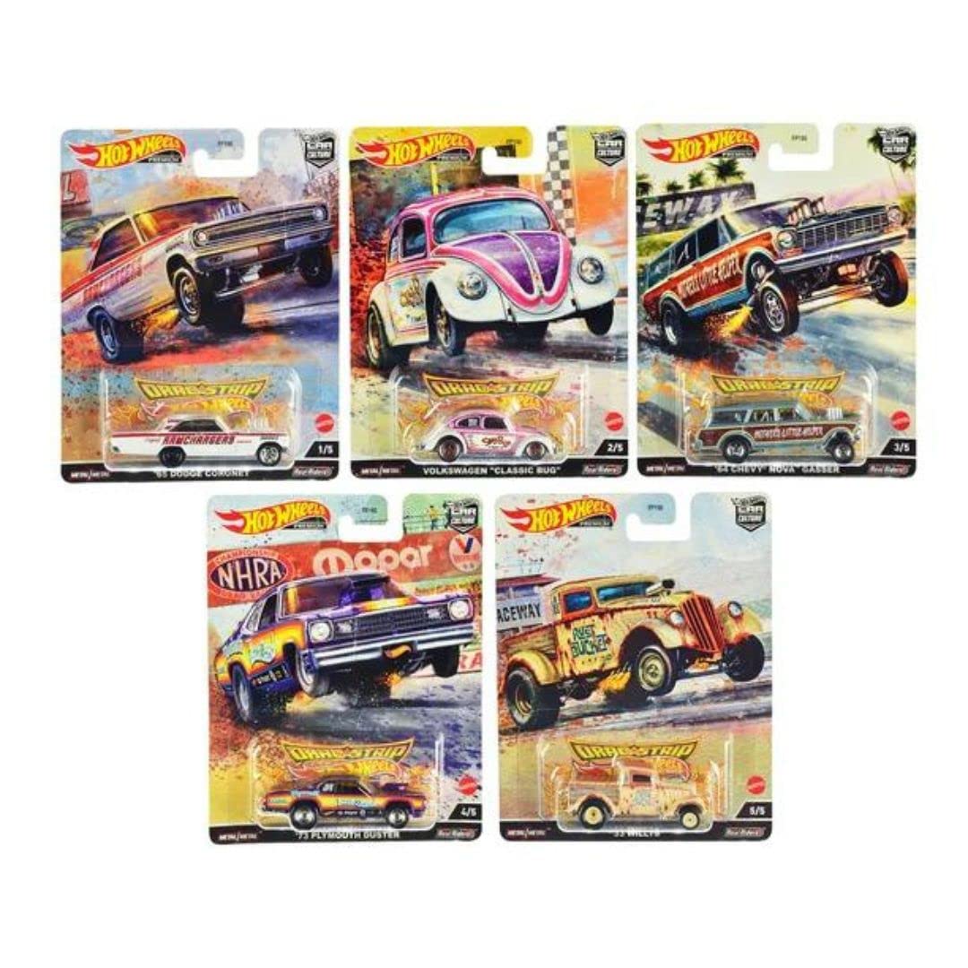 HotWheels Premium Car Culture Dragstrip Demons Full Set HE