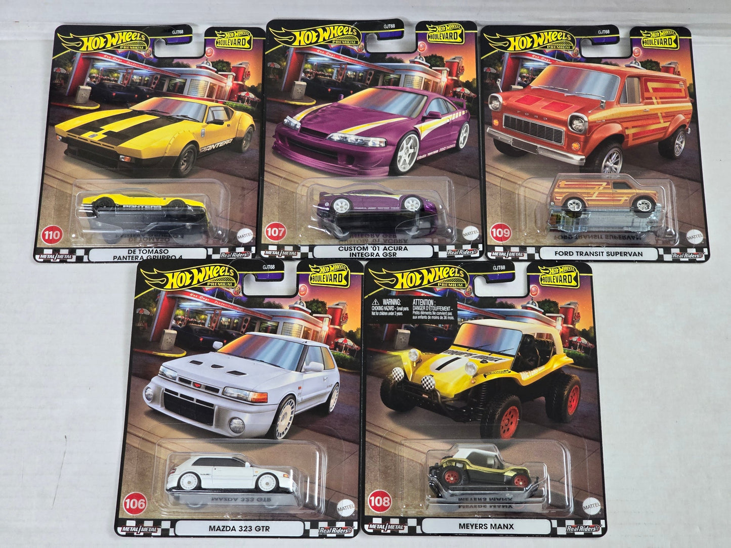 HotWheels Premium Boulevard Full Set 106-110 HE