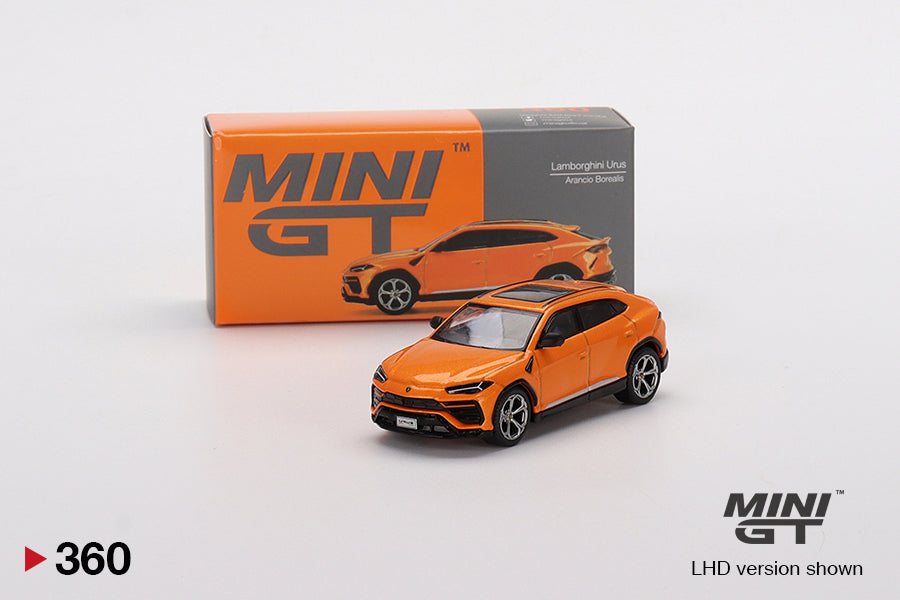 Mini GT #360 Lamborghini Urus Arancio Borealis RHD HE