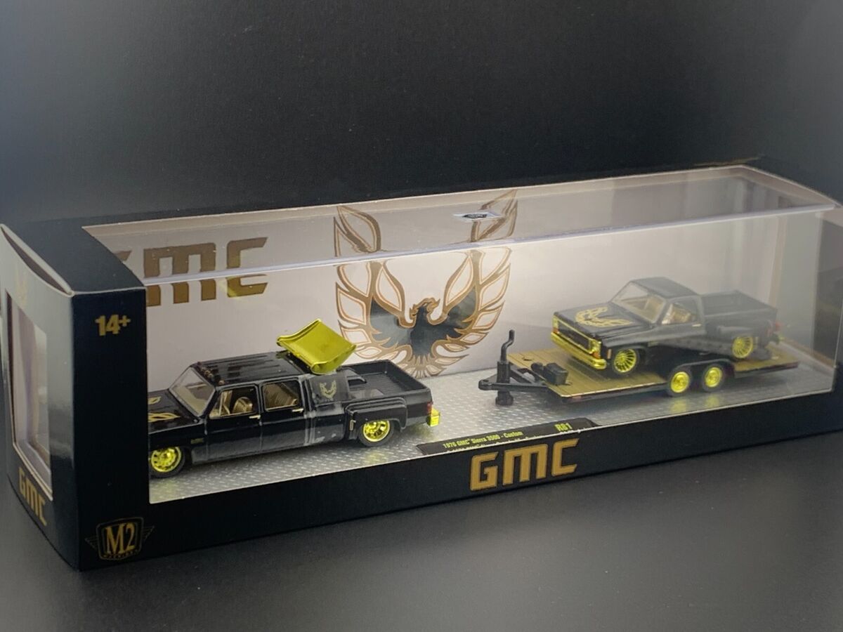 M2 Machines Haulers 1976 GMC Sierra 3500 - Custom & 1976 GMC Sierra Grande 15 - Custom (CHASE) HE
