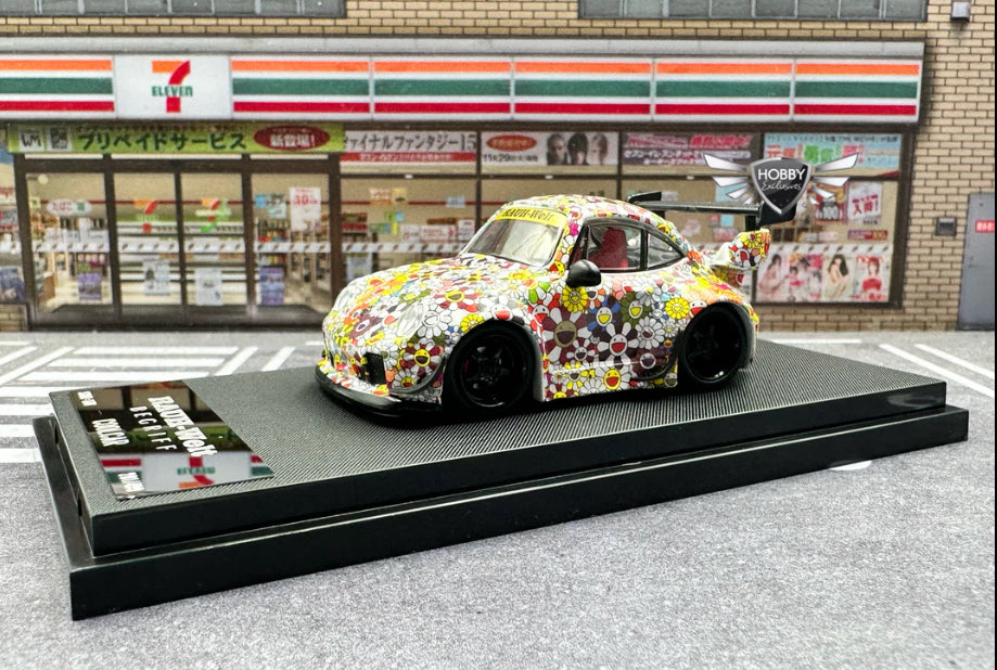Cool Car Raul-Welt Flower Porsche 993 Yellow and White HE