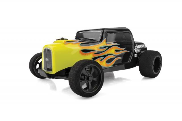 ASC20163 Team Associated 1/28 HR28 Hot Rod 2wd RTR - Yellow Flames