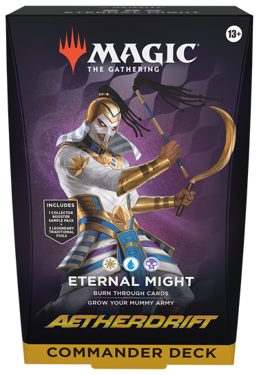 MTG Aetherdrift Commander Deck Eternal Might