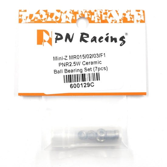 600129C PN Racing Mini-Z MR015/02/03/F1 PNR2.5W ABEC7 Ceramic Ball Bearing Set (7pcs)