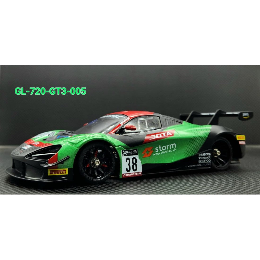 GL-720S-GT3-005 1/28 GL 720S GT3 body-005 ( 38 ) *Wheel Base 102mm*