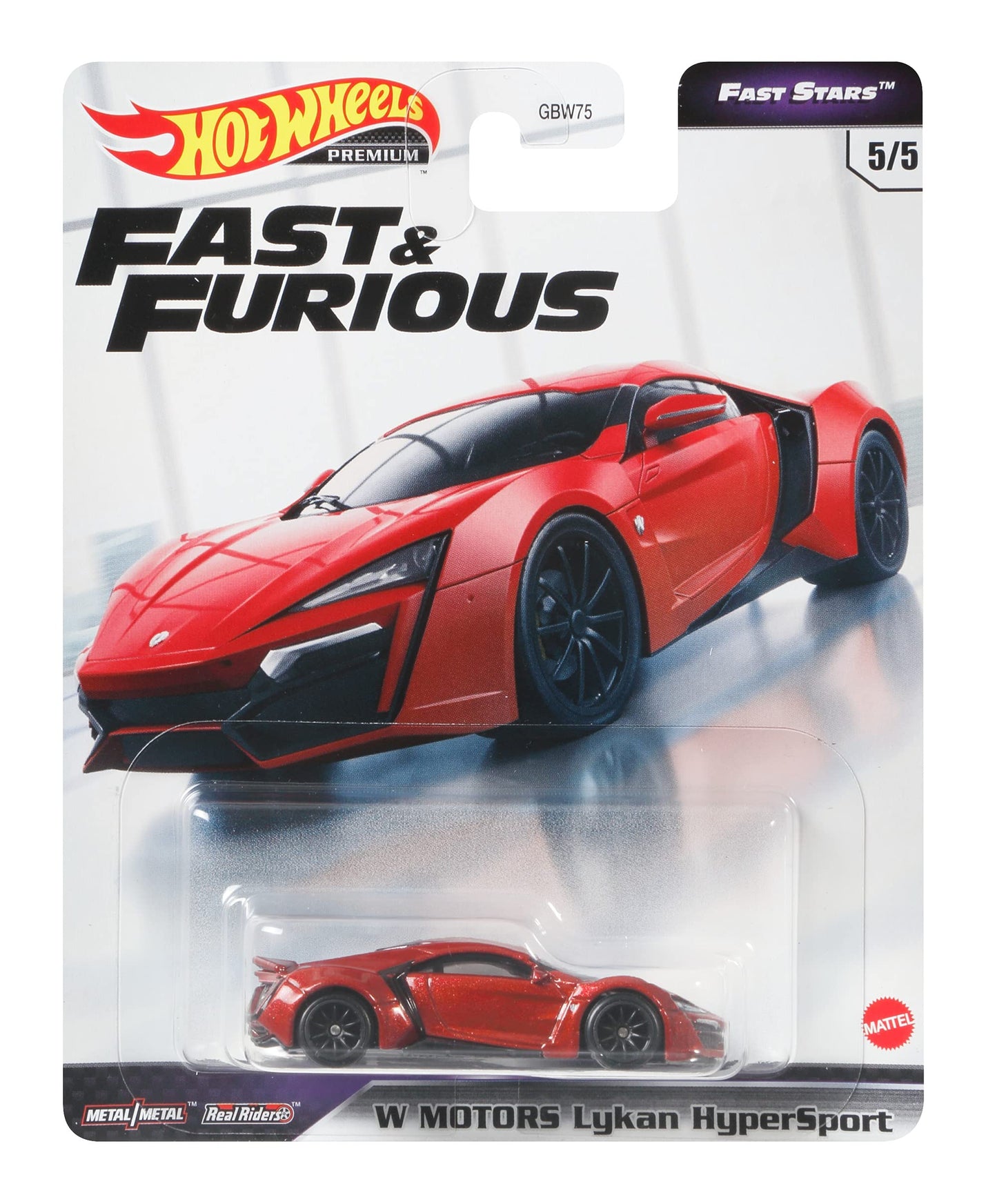 HotWheels Premium F&F Fast Stars W Motors Lykan Hypersport HE