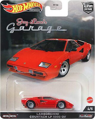 HotWheels Premium Car Culture Jay Leno’s Garage Lamborghini Countach LP 5000 QV HE