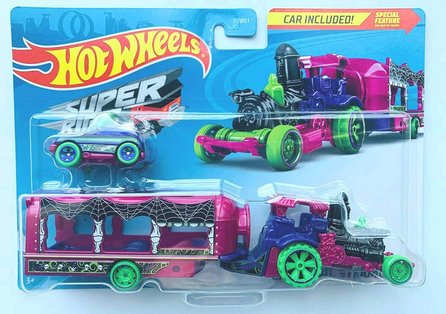 HotWheels Super Rigs Car-Nival Steamer