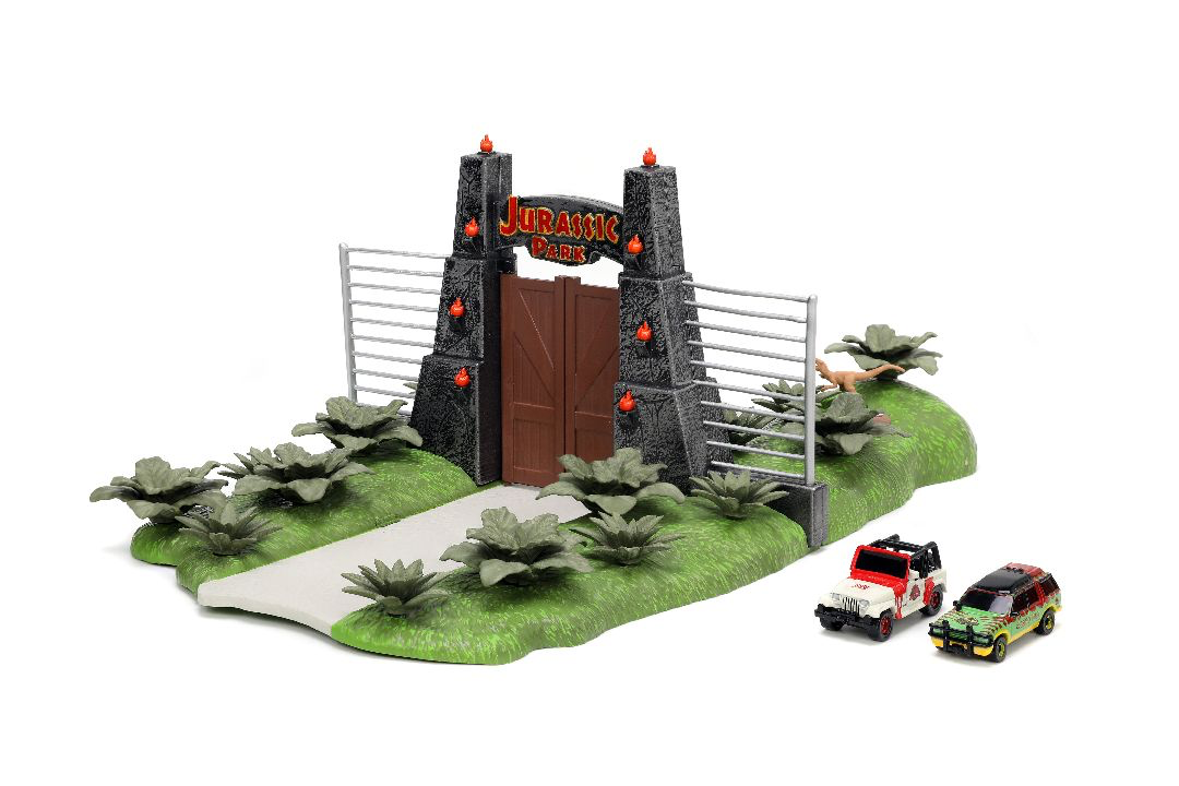 JAD34244 Jada Nano "Hollywood Rides" Nano Jurassic Park w/2 Vehicles