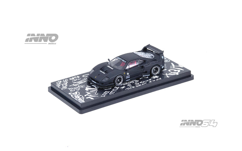 INNO64 LBWK (F40) Matte Black Hong Kong Toycar Salon 2023 Special Edition
