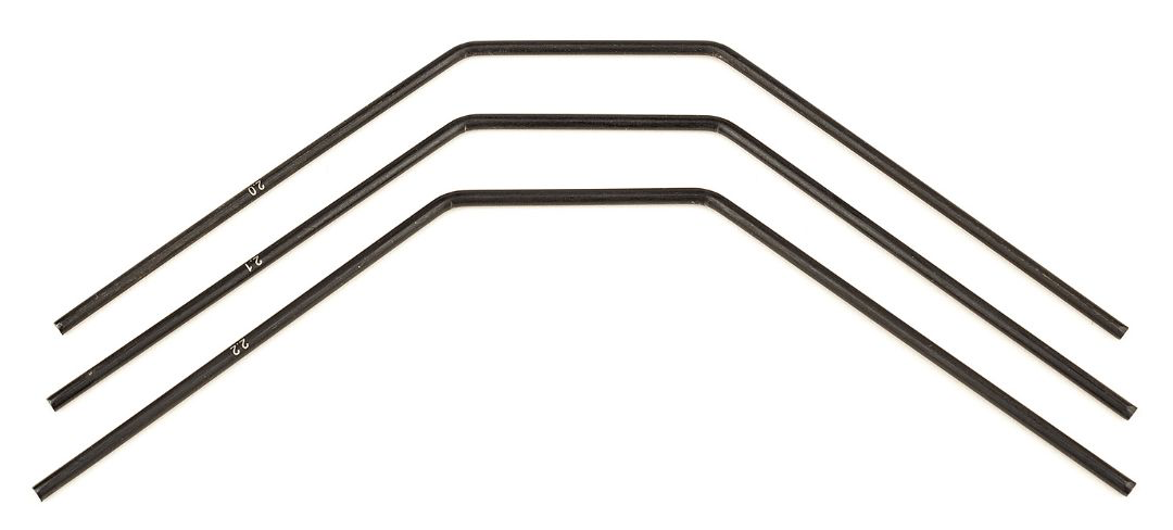 ASC81129 Team Associated RC8B3 FT Front Anti-roll Bars, 2.0-2.2mm