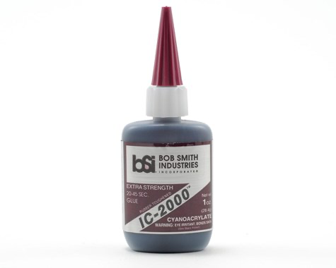 BSI118 Bob Smith Industries IC-2000 Black Rubber Toughened CA (1oz)