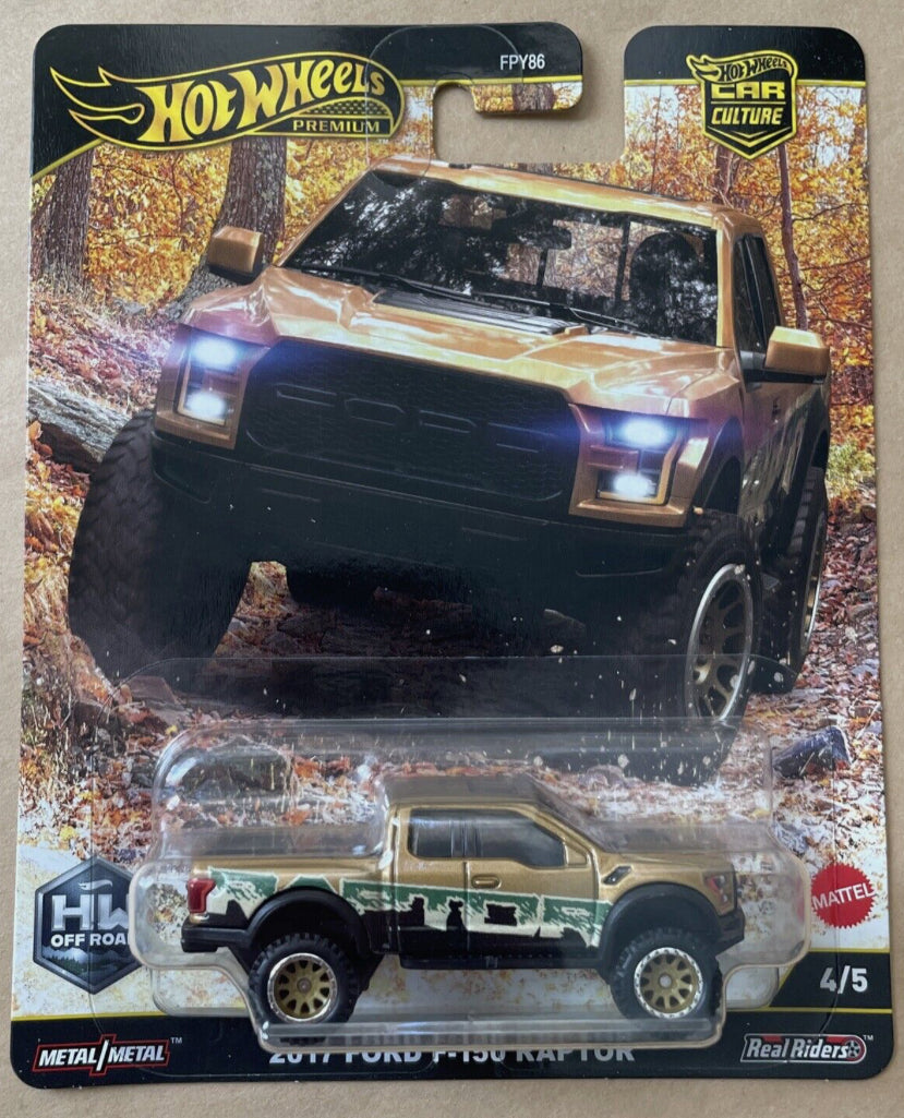 Hot Wheels Premium 2017 Ford F-150 Raptor Car Culture 4/5 HE