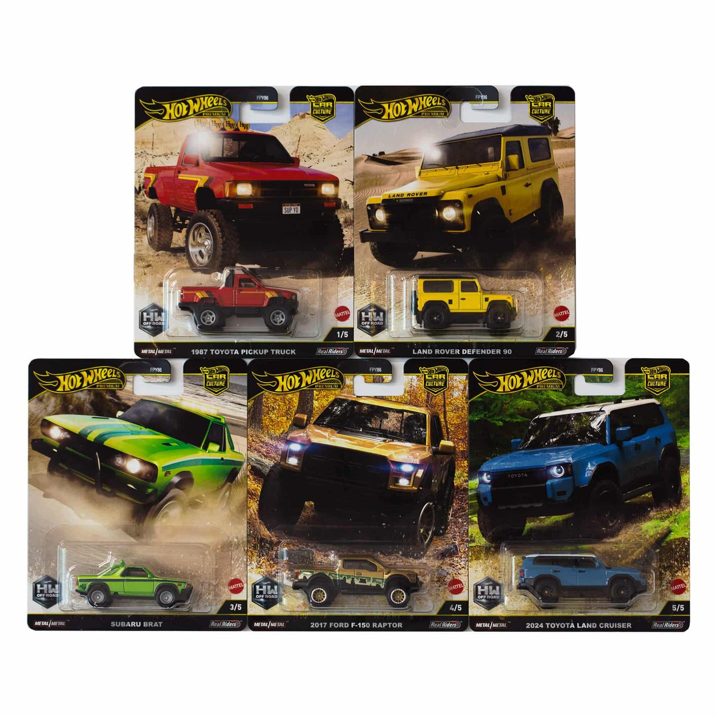 HotWheels Premium Car Culture Off-Road 2025 Full Set HE