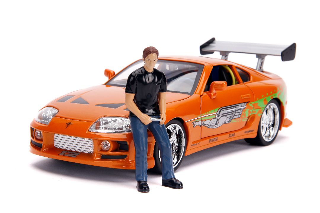 JAD31139 Jada 1/18 "Fast & Furious" Brian's Toyota Supra w/Light & figure