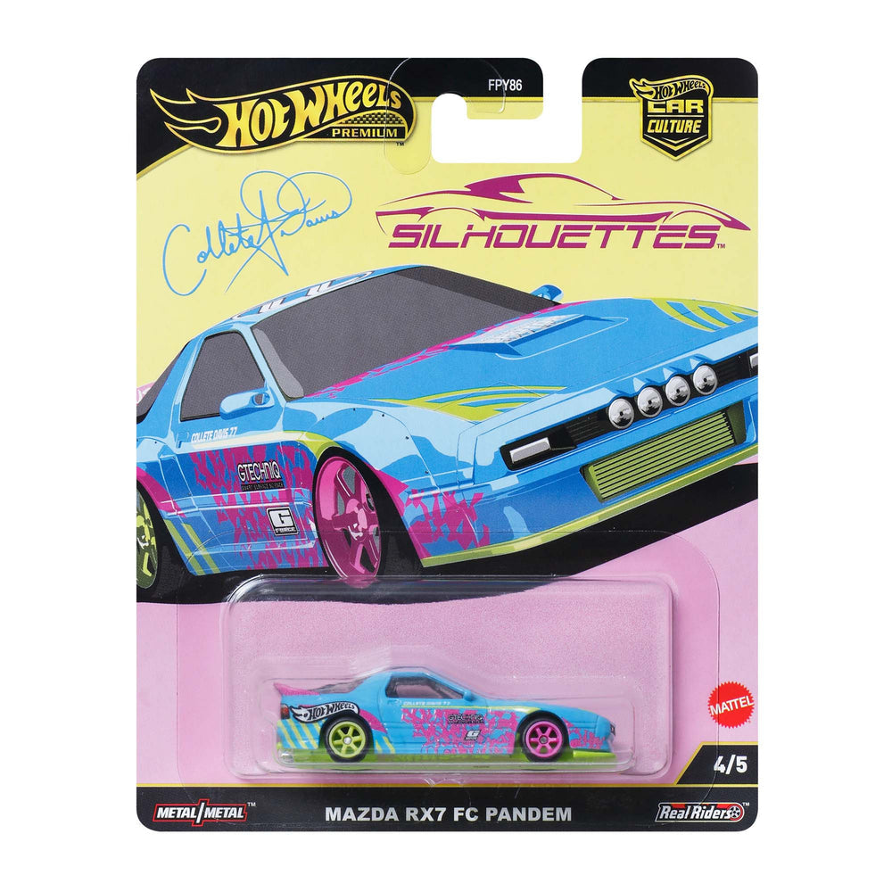 HotWheels Premium Car Culture Silhouettes Mazda RX7 FC Pandem HE