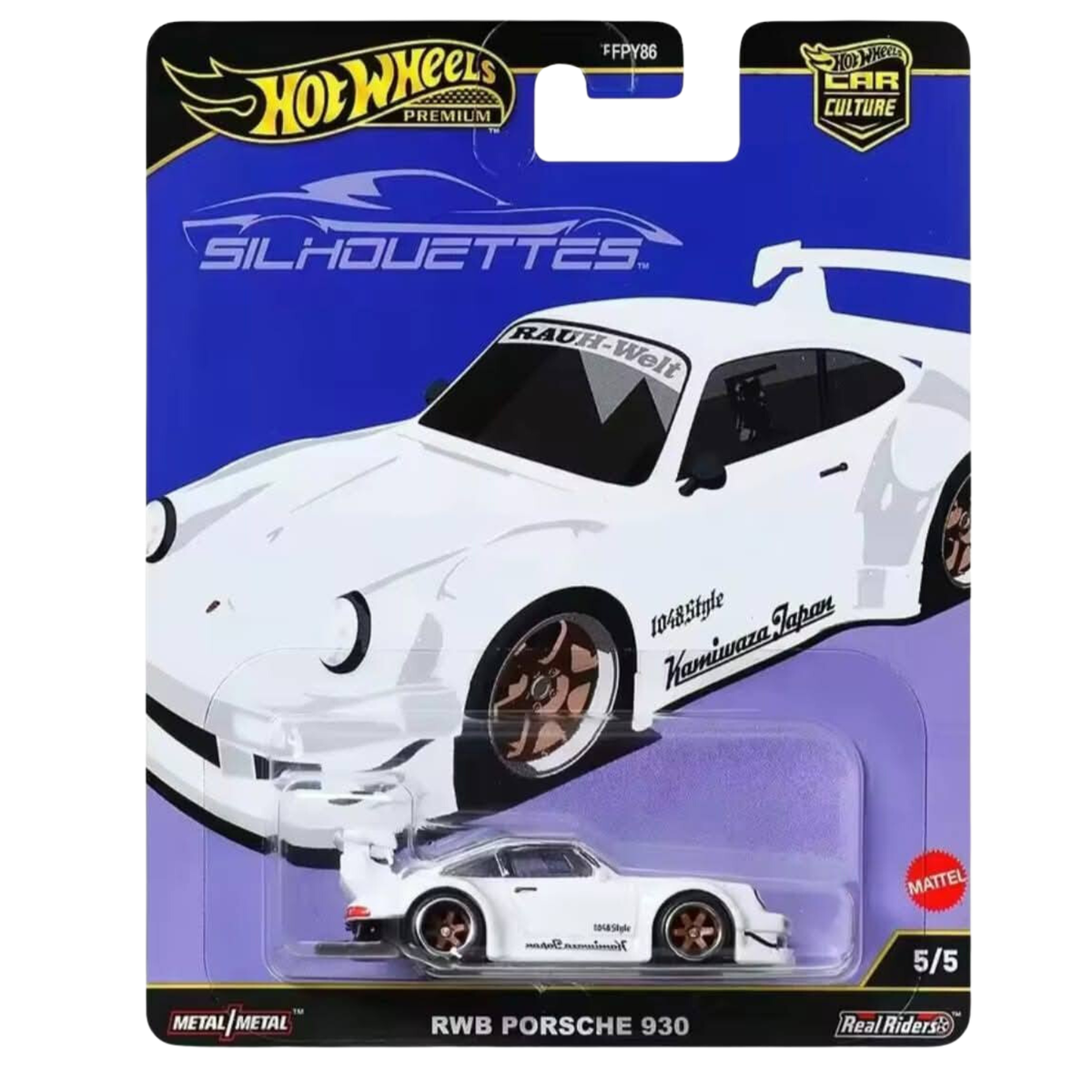 HotWheels Premium Car Culture Silhouettes RWB Porsche 930 HE