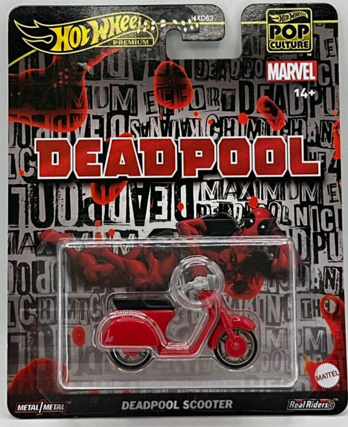 Hot Wheels Premium Deadpool Scooter POP Culture