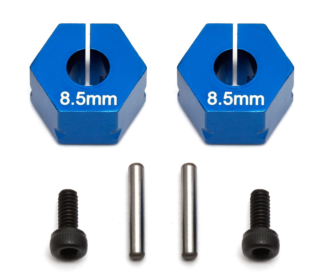 ASC71014 Team Associated 8.5mm Aluminum FT Clamping Wheel Hex (2) (Blue)