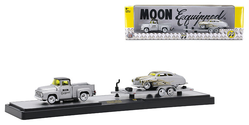 M2 Machines Hauler Moon Equipped 1956 Ford F-100 Truck & 1949 Mercury Custom