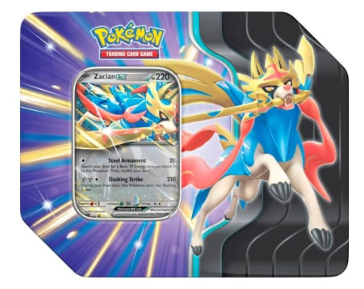 Pokemon Slashing Legends Tin: Zacian Ex