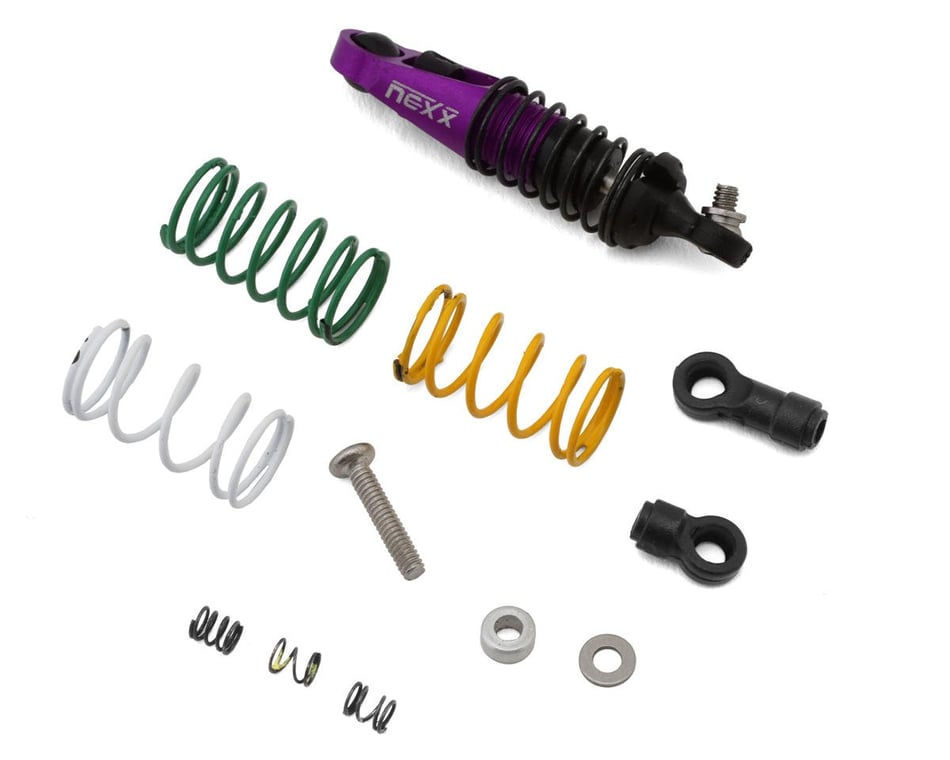 NX-USA-300-60-P NEXX Racing Mini-Z Premium Aluminum Dual Spring Oil-Filled Center Shock (Purple)