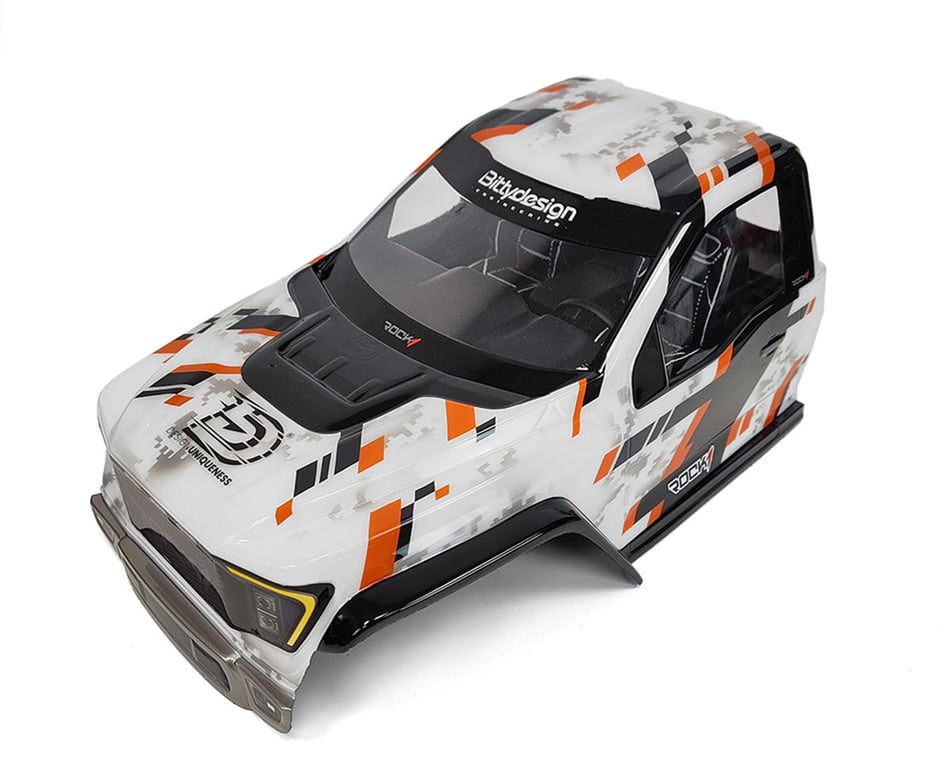 BDYCR-RK1-C Bittydesign Rock1 Performance 12.3" Pre-Cut Rock Crawler Body (Cab-Only) (Clear)