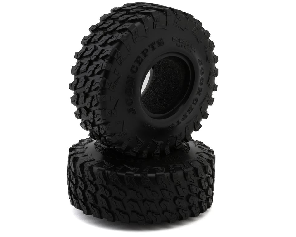 JCO4104-02 JConcepts Bossman 1.9" Rock Crawler Tires (2) (Green)