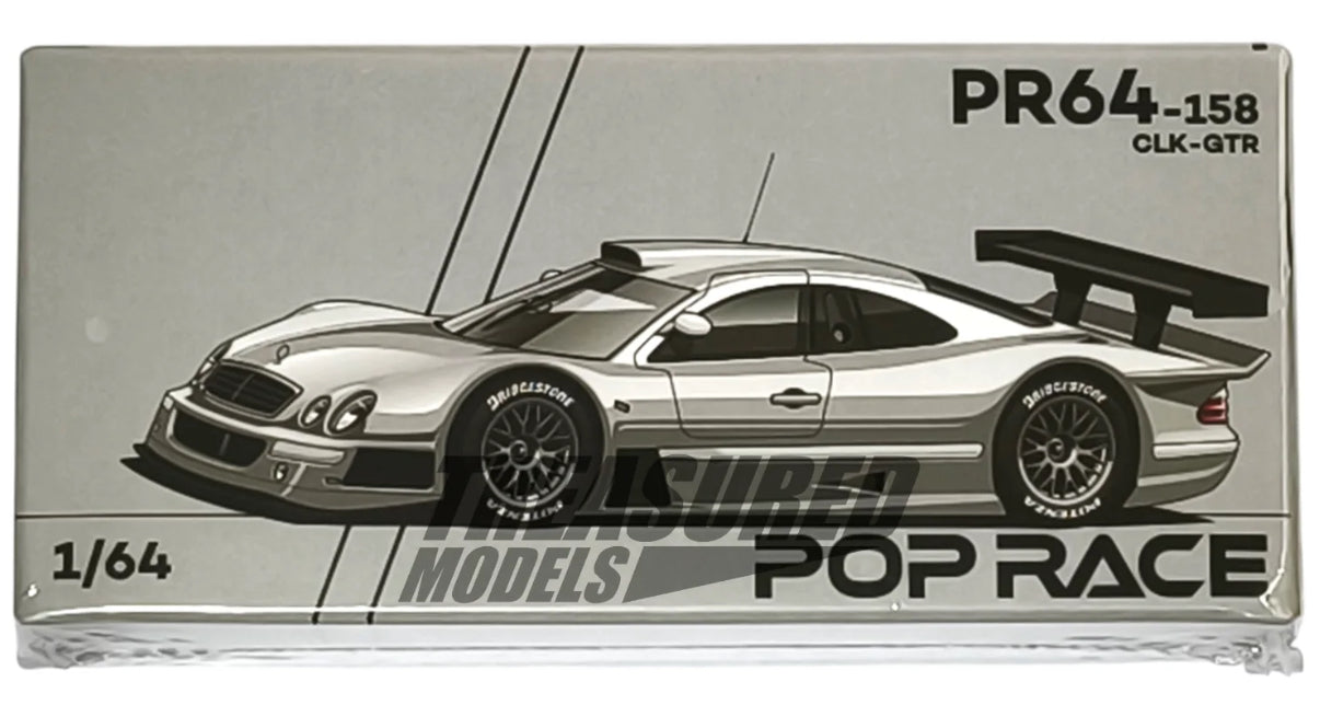 PopRace Mercedes Benz AMG CLK GTR SIlver