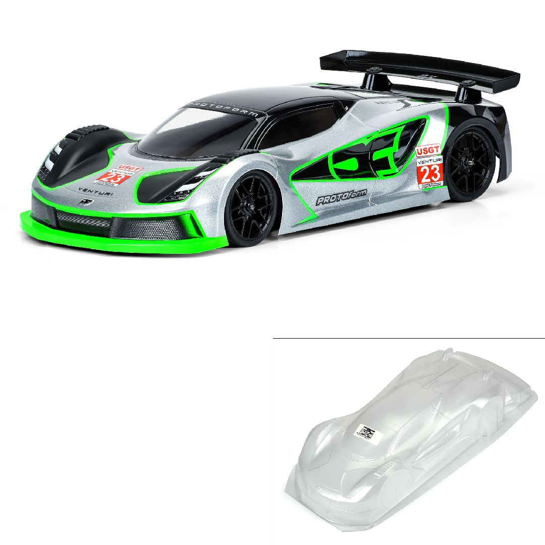 159125 Protoform 1/10 Venturi GT Clear Body for 190mm TC