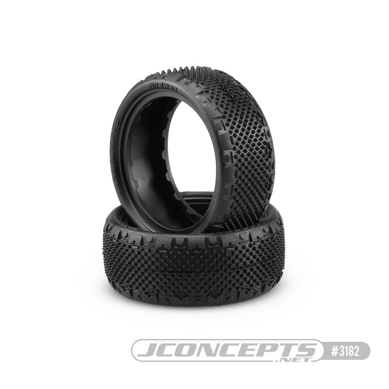 JCO3182-010 JConcepts Pin Swag 2.2" 4WD Buggy Front Carpet Tires (2) (Pink)