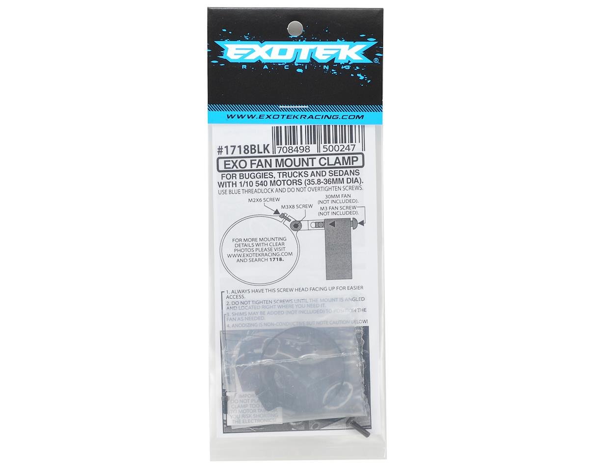 Exotek Angled Clamp On Fan Mount (Black) (540 Can)