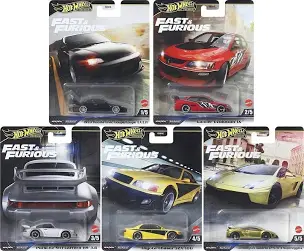 Hot Wheels Premium Fast & Furious M Case Set of 5