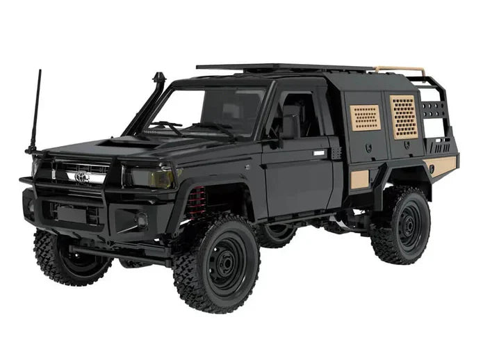 MN-82SBLACK RC-Pro Black 1/12 RC 4WD Toyota Land Cruiser LC74 Truck - Upgraded Version