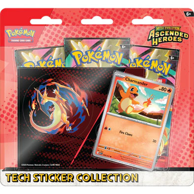 Pokemon - Mega Evolution - Ascended Heroes - Tech Sticker Collection - Charmander