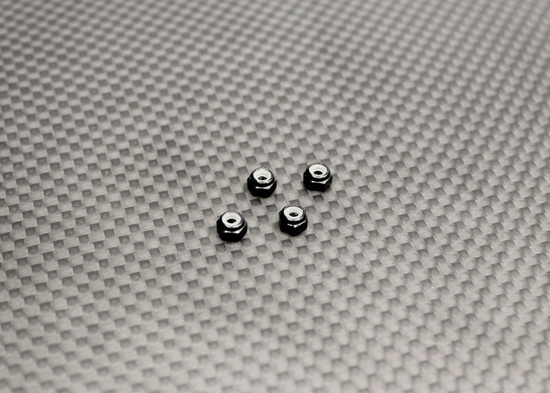 RX525 Reflex Racing Aluminum Wheel Nuts (Black) 4 pieces
